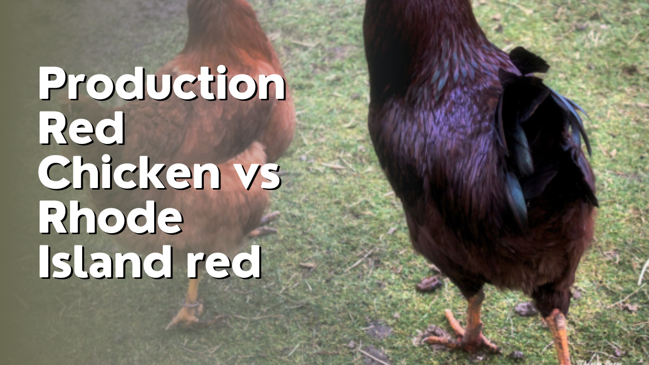 Production Red Chicken vs Rhode Island red
