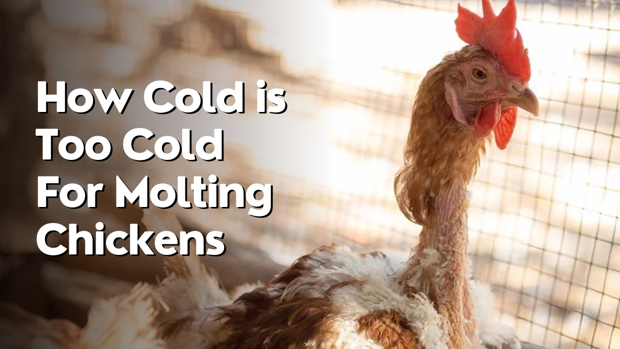 how cold is too cold for molting chickens