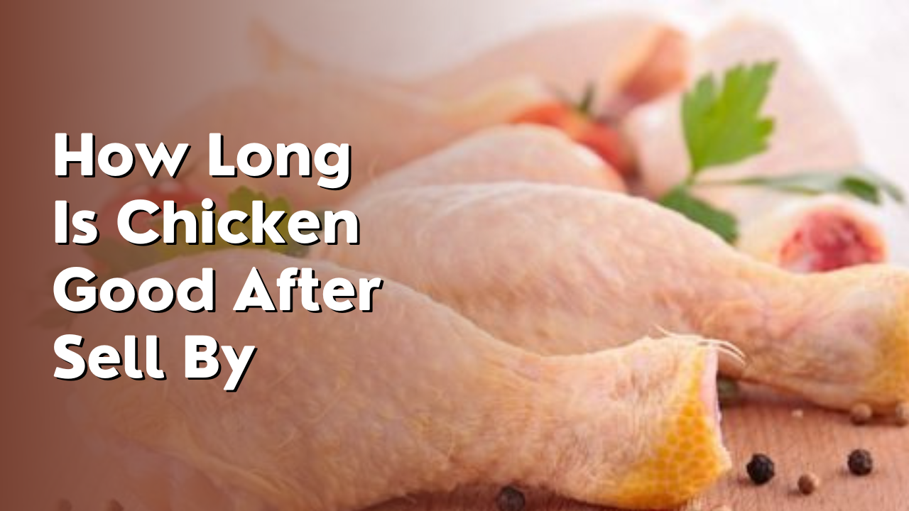 how long is chicken good after sell by