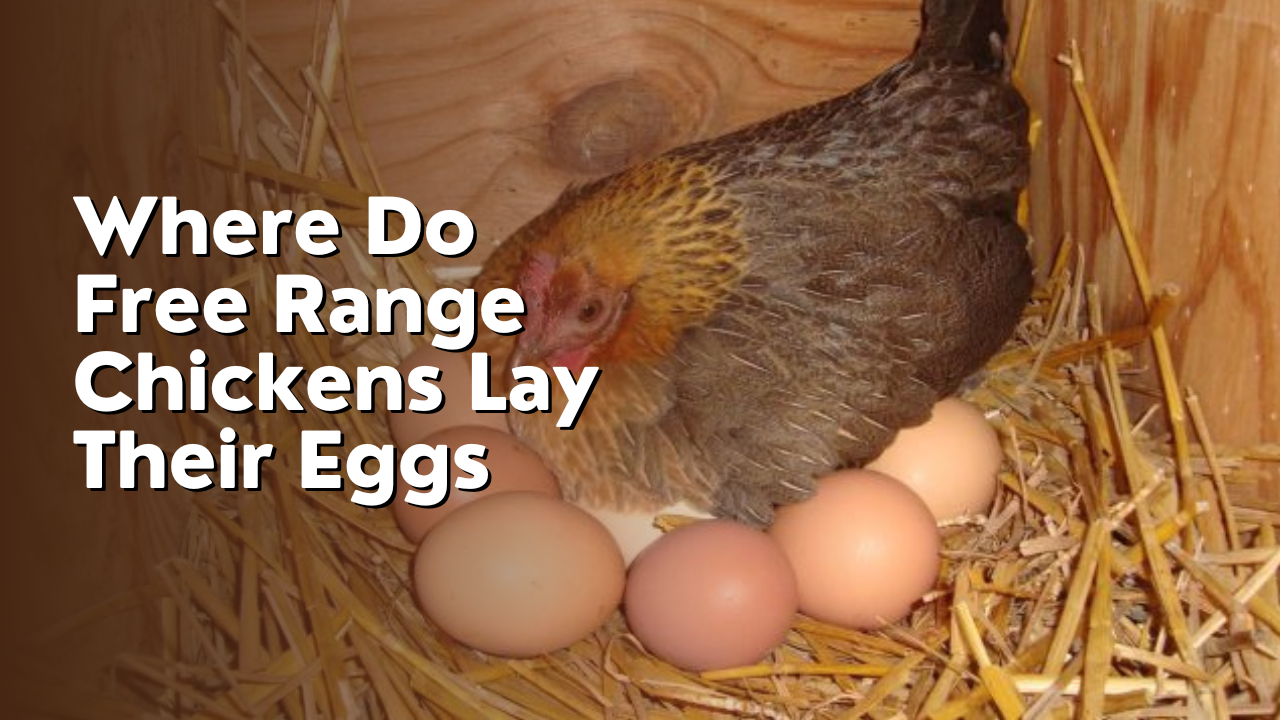 where do free range chickens lay their eggs